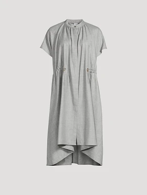 Drawstring Shirt Dress