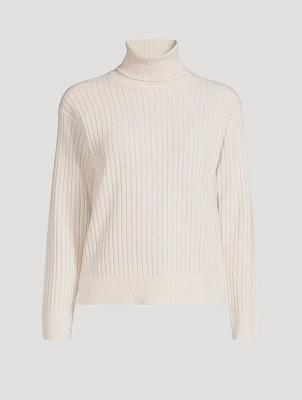 Cashmere Ribbed Turtleneck