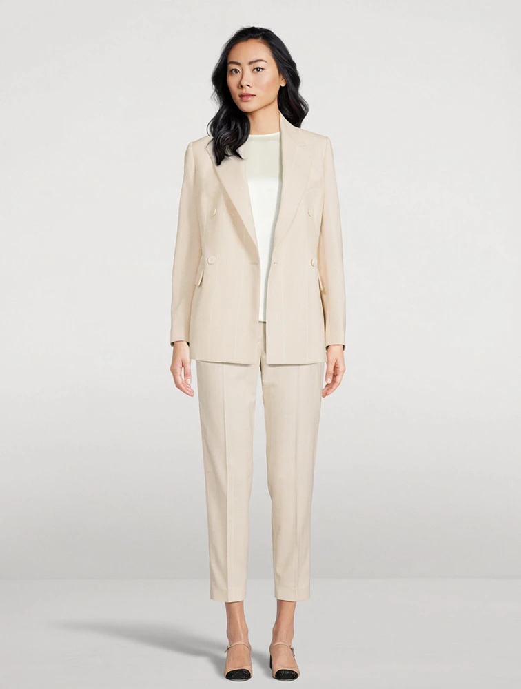Tapered Wool Trousers