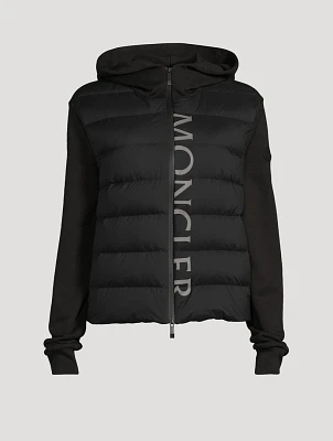 Padded Down Zip-Up Hoodie