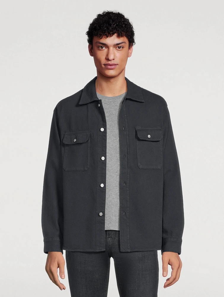 Textured Terry Overshirt