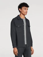 Textured Terry Overshirt