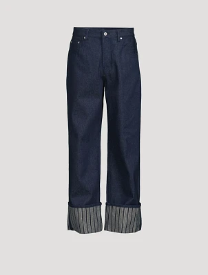 Le de-Nîmes Wide-Leg Denim Pants