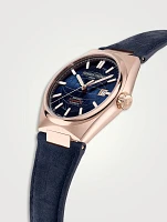 Highlife Automatic COSC Stainless Steel Watch With Croc-Embossed Leather Strap