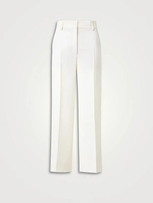 Chiaro Straight-Leg Wool Trousers