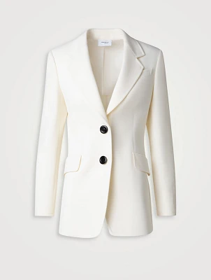 Wool Gabardine Blazer