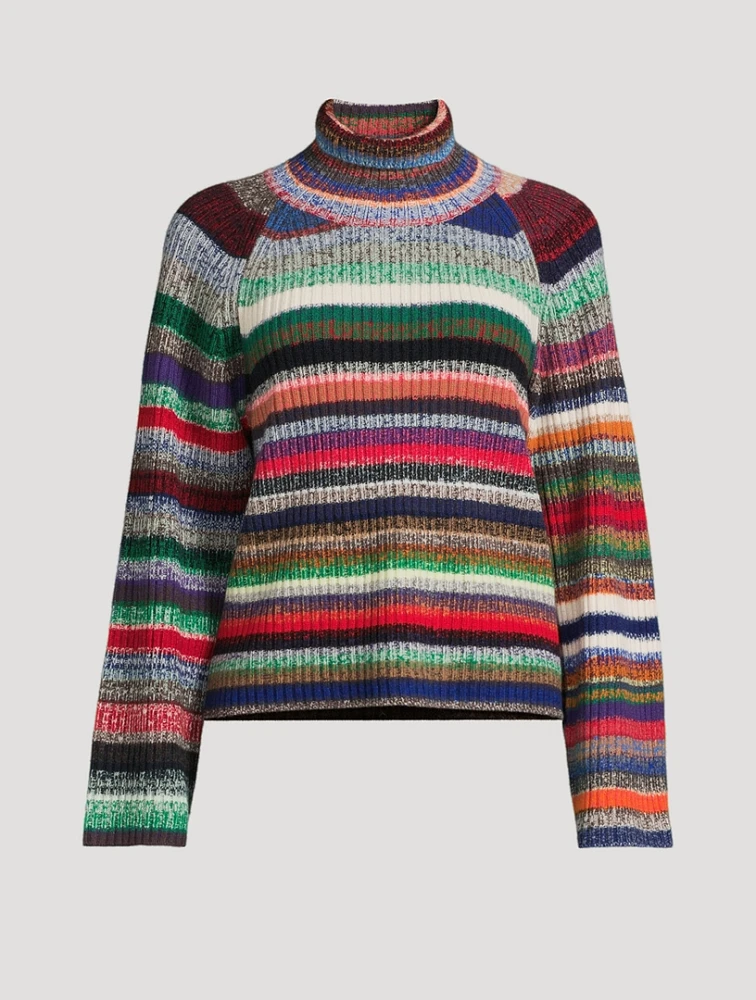 Fair Trade Cashmere Up-Knit Turtleneck Sweater