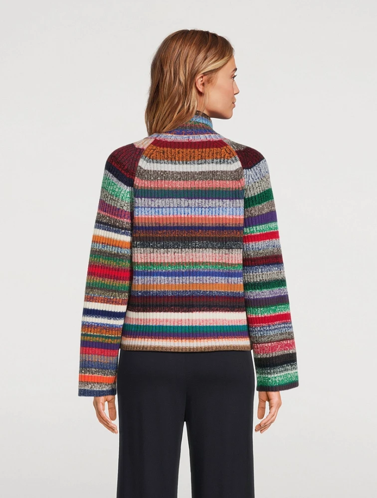 Fair Trade Cashmere Up-Knit Turtleneck Sweater