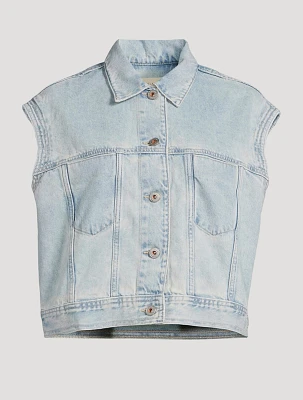 Blake Sleeveless Denim Jacket