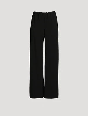 Bias Crêpe Trousers