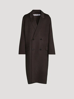 Double-Breasted Wool Coat