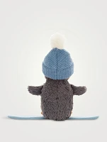 Small Peanut Penguin Snowboarding Plush Toy