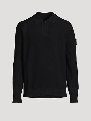 Quarter-Zip Polo Sweater