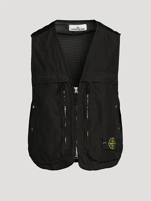 Zip Vest With Mesh Back