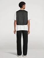 Zip Vest With Mesh Back