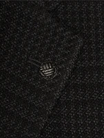 Stretch Wool Jacket Check Print