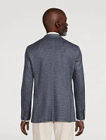 Hartford Houndstooth Silk and Cashmere Jacket