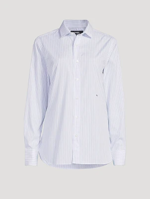 Poplin Shirt Stripe Print