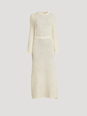 Alfil Alpaca Knit Maxi Dress