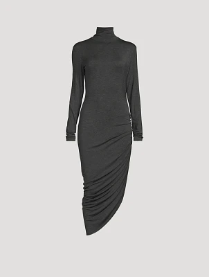 Draped Midi Dress