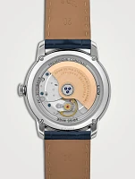 Classics Premiere Automatic Stainless Steel Watch With Croc-Embossed Leather Strap
