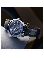 Classics Premiere Automatic Stainless Steel Watch With Croc-Embossed Leather Strap