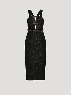 Tinsel Bouclé Midi Dress