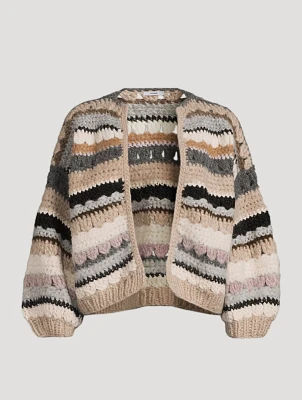 Crochet Bomber Cardigan