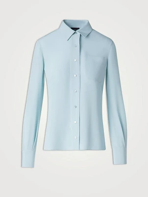 Silk Crêpe Tunic Blouse