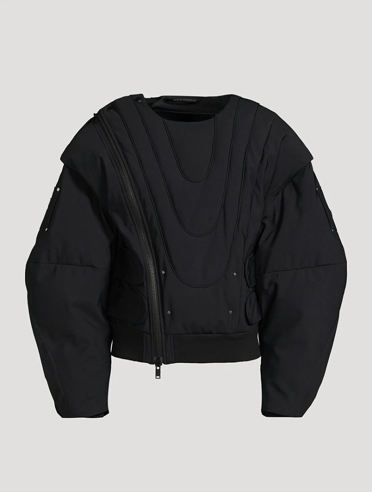 Moose Knuckles x Luar Nylon Down Bomber Jacket