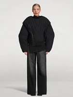 Moose Knuckles x Luar Nylon Down Bomber Jacket