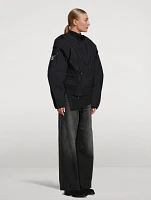 Moose Knuckles x Luar Nylon Down Bomber Jacket