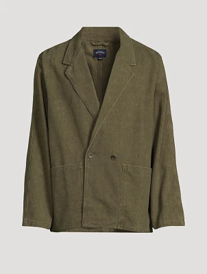 Double-Breasted Organic Cotton Jacket