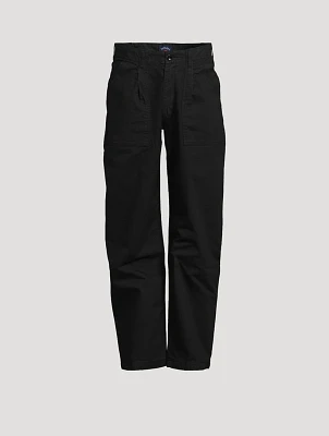Pleated Fatigue Pants