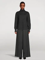 High-Low Turtleneck Sweater
