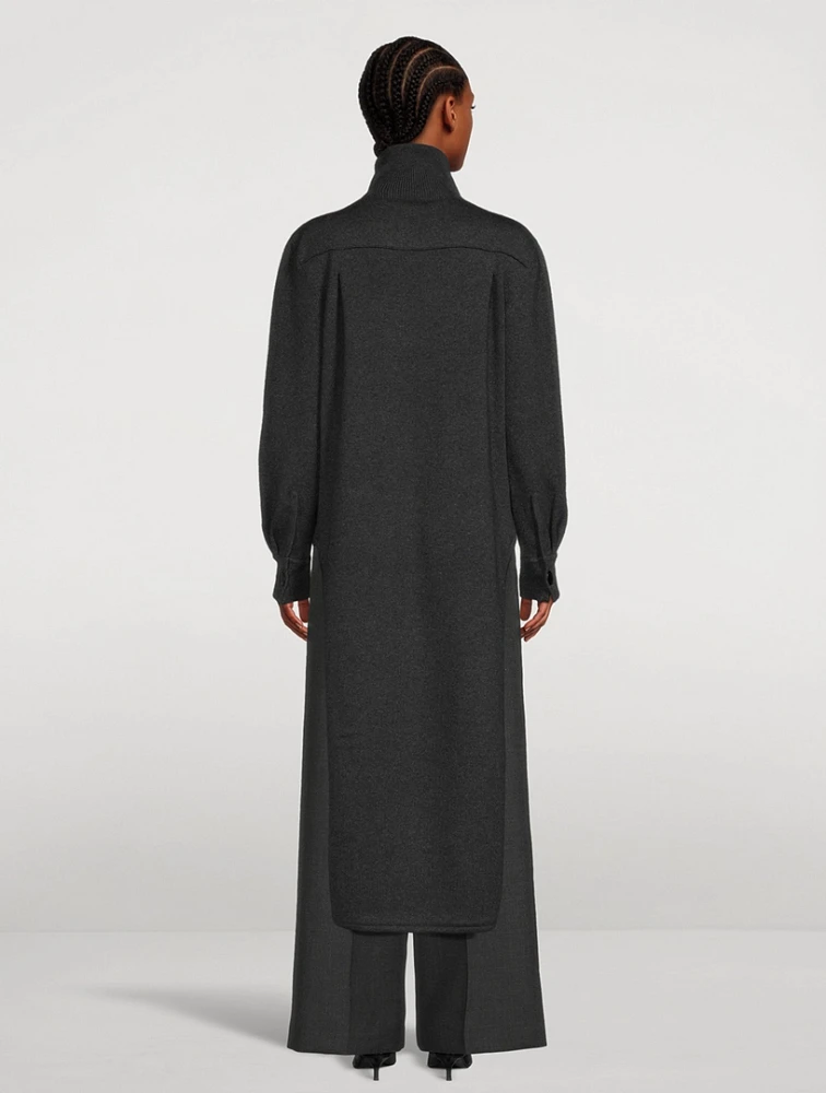 High-Low Turtleneck Sweater
