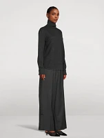 High-Low Turtleneck Sweater
