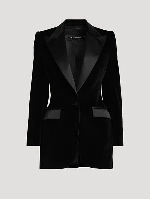 Turlington Velvet Tuxedo Jacket