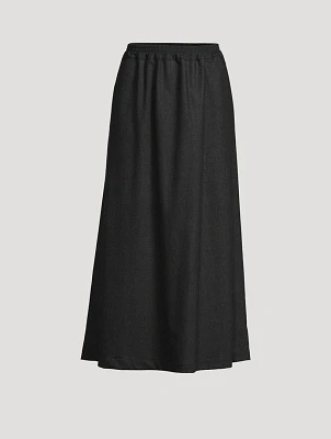A-Line Midi Skirt