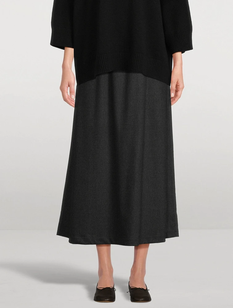 A-Line Midi Skirt
