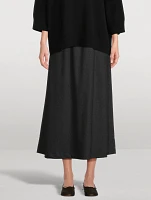 A-Line Midi Skirt