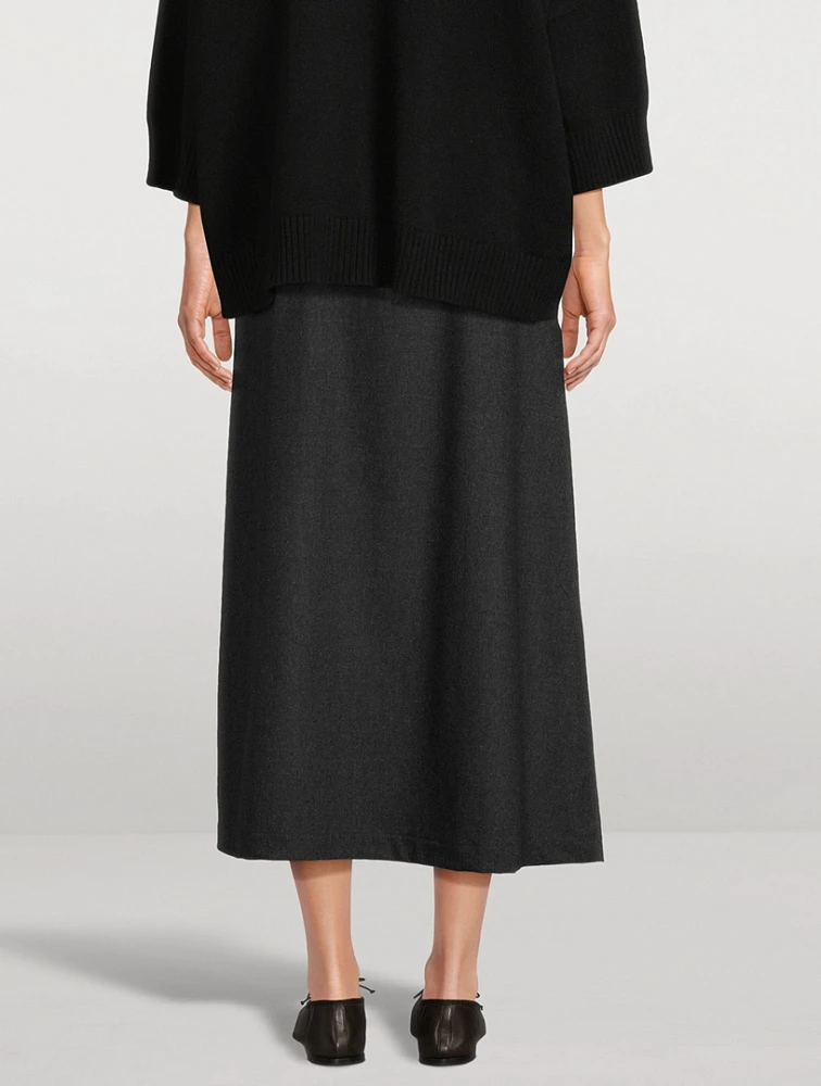 A-Line Midi Skirt