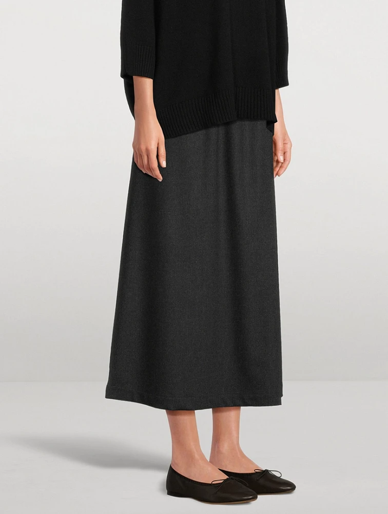 A-Line Midi Skirt