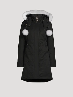 Stirling Shearling-Trimmed Down Parka