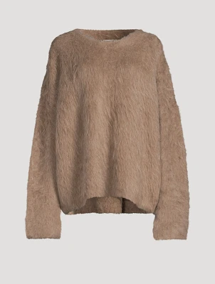 Boxy Alpaca-Blend Sweater
