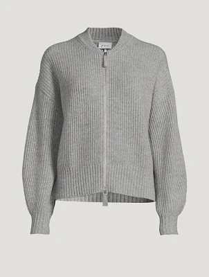 Fair Trade Cashmere Zip Cardigan