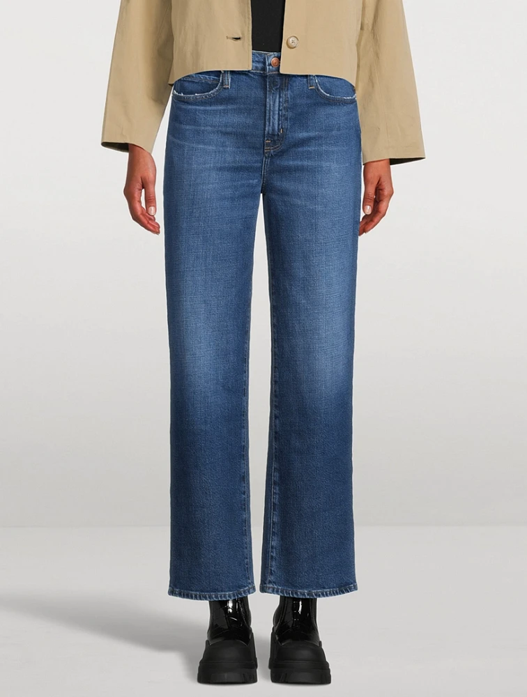 Le Jane Wide-Leg Ankle Jeans