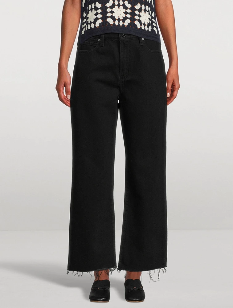 Le Jane Wide-Leg Crop Jeans