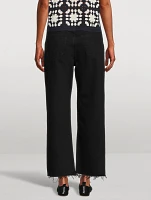 Le Jane Wide-Leg Crop Jeans