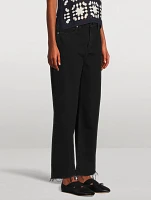 Le Jane Wide-Leg Crop Jeans